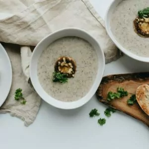 woman and healthy plant-based nutrition